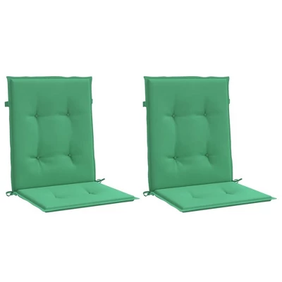 VidaXL Set Of 2 Garden Lowback Chair Cushions - Green - 100% Polyester Oxford Fabric - Exterior Seating Upgrade - Includes California Prop 65 Warning 4 VidaXL Set Of 2 Garden Lowback Chair Cushions - Green - 100% Polyester Oxford Fabric - Exterior Seating Upgrade - Includes California Prop 65 Warning - Image 2