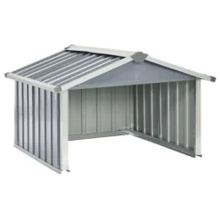 VidaXL Garden Shed Grey Galvanized Steel Standard Durable Garden Shed -All Patio Furniture GUEST 89a5ec17 0972 4e0d b9c5 bcf6d1da7fa0