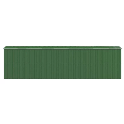 VidaXL Garden Shed Green Galvanized Steel Large Garden Shed - 75.6" X 303.9" X 87.8" 6 VidaXL Garden Shed Green Galvanized Steel Large Garden Shed - 75.6" X 303.9" X 87.8" - Image 4