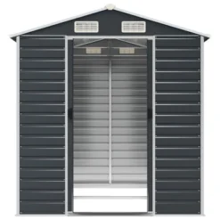 VidaXL Garden Shed Galvanized Steel - Anthracite 75.2 X 84.6 X 78 In -All Patio Furniture GUEST 8bb4c269 85cc 43c9 8c9a 44f3c7c7b938