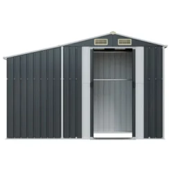 VidaXL Garden Shed In Anthracite - Galvanized Steel Garden Storage With Ample Space, Convenient Design, And Ventilation -All Patio Furniture GUEST 8c50634e b8bb 4a96 b2e1 1da063fb9056