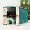 VidaXL Storage Shed Wall-mounted Garden Shed For Backyard Galvanized Steel - Green 46.5" X 113.4" X 70.1" -All Patio Furniture GUEST 8c60ee6e 8a8a 490a 9c92 60044d9b4c07