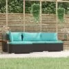 VidaXL Garden Lounge Set Black Sofa Set, Aqua Cushions 1 VidaXL Garden Lounge Set Black Sofa Set, Aqua Cushions -All Patio Furniture GUEST 8c8420a6 f1ca 44bd 9650 348e5e17a94b