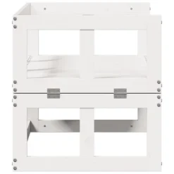 VidaXL Patio Sofa Bench Extendable Outdoor Garden Seating Furniture Solid Wood - White -All Patio Furniture GUEST 933afaaa b9e1 4198 ac98 e5648ccf8fc5