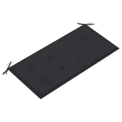 VidaXL Outdoor Patio Bench Garden Bench With Cushion For Porch Solid Wood Teak - Anthracite 2-Seater -All Patio Furniture GUEST 9402264f a4c2 42ac a873 b4b000fd07a6