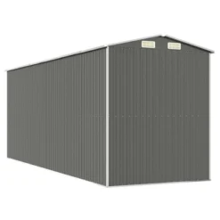 VidaXL Garden Shed Light Gray Galvanized Steel Large Garden Shed - 75.6" X 205.9" X 87.8" -All Patio Furniture GUEST 9413ce17 f54b 47ba 9009 3c566c3c2631