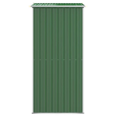 VidaXL Galvanized Steel Garden Shed - Durable Outdoor Storage For Garden Tools And Equipment - Easy Access Gate In Green 75.6"x42.5"x87.8" 5 VidaXL Galvanized Steel Garden Shed - Durable Outdoor Storage For Garden Tools And Equipment - Easy Access Gate In Green 75.6"x42.5"x87.8" - Image 3