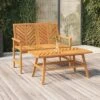 VidaXL 2 Piece Patio Lounge Set Solid Wood Acacia -All Patio Furniture GUEST 951665cc d2db 4dbb 816f 7f7fbaea55b9
