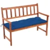 VidaXL Outdoor Patio Bench Wooden Garden Bench With Cushion Solid Wood Acacia - Blue 47.2" X 19.7" X 2.8" 1 VidaXL Outdoor Patio Bench Wooden Garden Bench With Cushion Solid Wood Acacia - Blue 47.2" X 19.7" X 2.8" -All Patio Furniture GUEST 96139b95 93a2 4244 82c2 25d38921c6cf