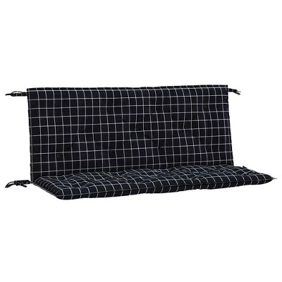 VidaXL Bench Cushion Water Repellent Outdoor Seat Cushion Pad Oxford Fabric - Black And White 47.2" 11 VidaXL Bench Cushion Water Repellent Outdoor Seat Cushion Pad Oxford Fabric - Black And White 47.2" - Image 9