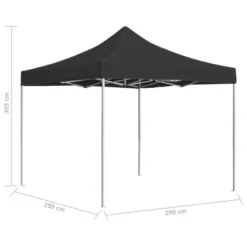 VidaXL Party Tent Anthracite Aluminum Alloy 9.8 Ft X 9.8 Ft Collapsible -All Patio Furniture GUEST 97ff2741 d133 4231 b9ca bd4c32217968