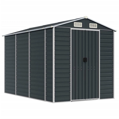 VidaXL Garden Shed - Anthracite 75.2" X 118.1" X 78" 14 VidaXL Garden Shed - Anthracite 75.2" X 118.1" X 78" - Image 12