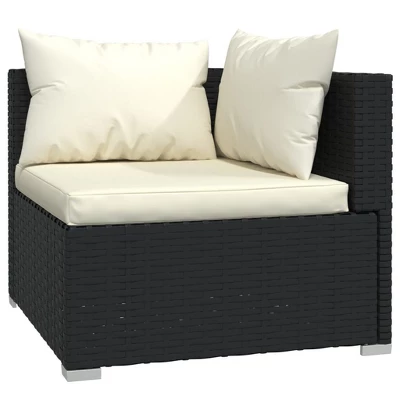 VidaXL 3-seater Sofa Black 6 VidaXL 3-seater Sofa Black - Image 4