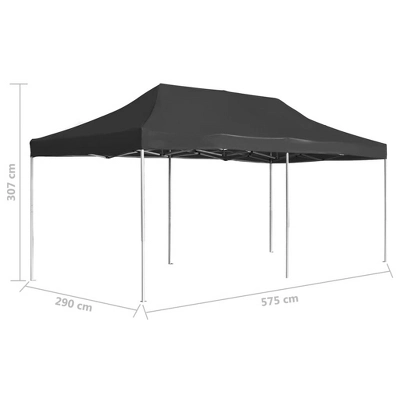 VidaXL Party Tent Anthracite 310 G/m² Oxford Fabric 20 X 10 Ft 9 VidaXL Party Tent Anthracite 310 G/m² Oxford Fabric 20 X 10 Ft - Image 7