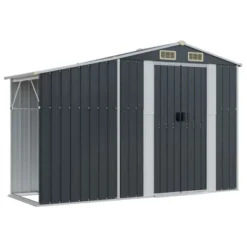 VidaXL Garden Shed In Anthracite - Galvanized Steel Garden Storage With Ample Space, Convenient Design, And Ventilation -All Patio Furniture GUEST 9b8c2d51 6d5d 4fd0 b930 adc3eb701140