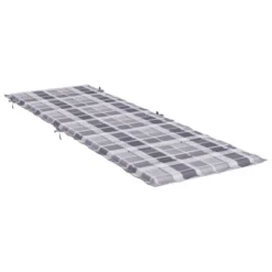 VidaXL Sun Lounger Cushion Grey Check Pattern Oxford Fabric (100% Polyester) -All Patio Furniture GUEST 9fbf3c1e 998a 41b5 bd21 ad3273caecd1