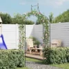 VidaXL Garden Arch, Arch Trellis, Metal Arch, Weather-Resistant, Dark 111.4"H X 50.8"W Green