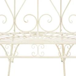 VidaXL Wrought Iron Outdoor Patio Bench, 37.4" In Antique White | Aesthetic Design | Comfortable Wide Seat | Durable Material | Easy Assembly 11 VidaXL Wrought Iron Outdoor Patio Bench, 37.4" In Antique White | Aesthetic Design | Comfortable Wide Seat | Durable Material | Easy Assembly -All Patio Furniture GUEST a1a91269 9f6a 45e4 9e5a 1c4685a46827