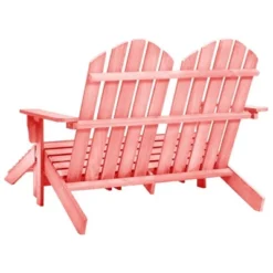 VidaXL Garden Chair White Fir Wood 2-seater Ergonomic Adirondack Chair - Pink 12 VidaXL Garden Chair White Fir Wood 2-seater Ergonomic Adirondack Chair - Pink -All Patio Furniture GUEST a1c58ac4 f67a 494a aff9 42bc909ef0a9