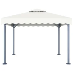 VidaXL Gazebo Cream Aluminum 118.1 X 118.1 In UV-resistant Materials -All Patio Furniture GUEST a28f6f73 f47a 4f45 9745 b2fb17db8f98
