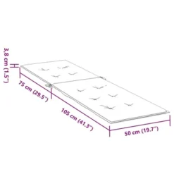 VidaXL Deck Chair Cushion Anthracite Oxford Fabric (100% Polyester) -All Patio Furniture GUEST a32e2c94 1a70 4fe8 a174 f4a1d3d12972 1