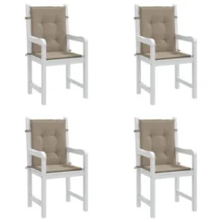 VidaXL Lowback Chair Cushion Set Of 4 Taupe Oxford Fabric (100% Polyester) 14 VidaXL Lowback Chair Cushion Set Of 4 Taupe Oxford Fabric (100% Polyester) -All Patio Furniture GUEST a4978a3b 1dff 4c02 a5a6 14348f506e86