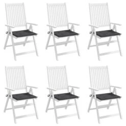 VidaXL Anthracite Garden Chair Cushions - Set Of 6-15.7"x15.7"x1.2" - Outdoor Chair Cushions - Oxford Fabric And Foam Filled - Modern Design 13 VidaXL Anthracite Garden Chair Cushions - Set Of 6-15.7"x15.7"x1.2" - Outdoor Chair Cushions - Oxford Fabric And Foam Filled - Modern Design -All Patio Furniture GUEST a53a1bf8 cf64 42ba 8eee e0a6604b2877