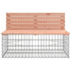 VidaXL Garden Bench With Gabion Basket Wooden, Silver -All Patio Furniture GUEST a5da68a2 1fe0 4065 85a8 4b7e5b2d0067