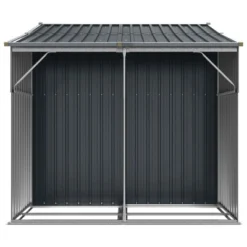 VidaXL Garden Shed Metal Outdoor Storage Anthracite - Galvanized Steel Tool Shed For Patio, Backyard, Or Garden With Ventilation And Sloped Roof -All Patio Furniture GUEST a6399a4e 62e8 4d66 a16d 4a70ab2ef4c4