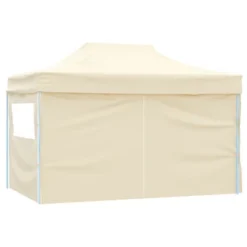 VidaXL Foldable Tent Pop-Up With 4 Side Walls 9.8'x14.8' Cream White 15 VidaXL Foldable Tent Pop-Up With 4 Side Walls 9.8'x14.8' Cream White -All Patio Furniture GUEST a64b6d0d e2b4 445b b03c 68ff94c402f3