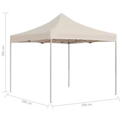 VidaXL Professional Folding Party Tent - Rust-Resistant Aluminum Frame, Waterproof Oxford Fabric With UV Protection, Cream, 9.8x9.8 Ft -All Patio Furniture GUEST a6cc22b8 1ba8 4257 959f f64f1230121c