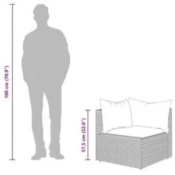 VidaXL - 3 Piece Patio Lounge Set With Brown Poly Rattan + Cushions, Powder-Coated Steel Frame, Modular Design, Padded Comfort, Easy Assembly 20 VidaXL - 3 Piece Patio Lounge Set With Brown Poly Rattan + Cushions, Powder-Coated Steel Frame, Modular Design, Padded Comfort, Easy Assembly -All Patio Furniture GUEST a8802030 e0f6 4085 a101 daf3f54248ba 1