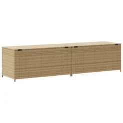 VidaXL Garden Storage Box Mix Beige 123.9 Gallon Poly Rattan -All Patio Furniture GUEST a8c17fde 74b0 4076 9881 86342226bc5f
