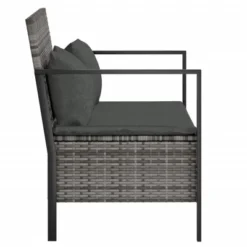 VidaXL Patio Furniture Outdoor Seating With Cushions For Deck Poly Rattan - Gray -All Patio Furniture GUEST a906338b 7fd9 4b93 b75f d6cc0abc8e88