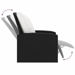 VidaXL - Modern Black Poly Rattan Patio Reclining Chair With Cushions - Adjustable Outdoor Garden Lounge Chair With Comfortable Armrests And Backrest. 16 VidaXL - Modern Black Poly Rattan Patio Reclining Chair With Cushions - Adjustable Outdoor Garden Lounge Chair With Comfortable Armrests And Backrest. -All Patio Furniture GUEST a91c6d4e 343b 4b1f 82ce 9e32ab9a638a