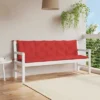 VidaXL Bench Cushion Water Repellent Outdoor Seat Cushion Pad Oxford Fabric - Red 70.9"