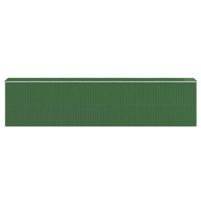 VidaXL Garden Shed Green Galvanized Steel Large Garden Shed - 75.6" X 336.6" X 87.8" 6 VidaXL Garden Shed Green Galvanized Steel Large Garden Shed - 75.6" X 336.6" X 87.8" - Image 4