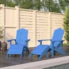 VidaXL Adirondack Chair Outdoor Lawn Adirondack Chair With Footstool HDPE - Aqua Blue 2x Armchair + 2x Footrest 1 VidaXL Adirondack Chair Outdoor Lawn Adirondack Chair With Footstool HDPE - Aqua Blue 2x Armchair + 2x Footrest -All Patio Furniture GUEST aa8c822f 7cc7 4867 aef8 68fdec400d82