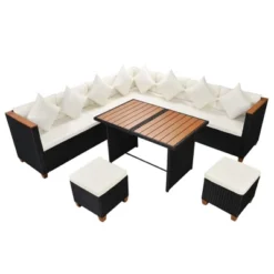 VidaXL Patio Furniture Set Set Of 7 Black And Cream -All Patio Furniture GUEST aabb4789 5b7c 4cd1 be04 5f191ac50864