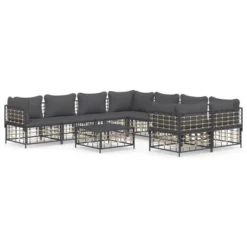VidaXL Garden Lounge Set Set Of 9 Anthracite 19 VidaXL Garden Lounge Set Set Of 9 Anthracite -All Patio Furniture GUEST ab0d8f9c e67b 456a 8694 2de2d677e4ec