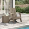 VidaXL Patio Adirondack Chair - Weather-Resistant Polypropylene Outdoor Seating With Cupholder - Comfortable Backyard Garden Furniture In Light Brown -All Patio Furniture GUEST abfdfbf8 e8c3 4bed bedb 4ec2c627870a