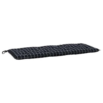VidaXL Bench Cushion Water Repellent Outdoor Seat Cushion Pad Oxford Fabric - Black And White 47.2" 6 VidaXL Bench Cushion Water Repellent Outdoor Seat Cushion Pad Oxford Fabric - Black And White 47.2" - Image 4
