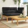 VidaXL Patio Pallet Corner Sofa - Black Cushions, Solid Acacia Wood, Modular Design, Outdoor/Garden/Terrace Furniture 1 VidaXL Patio Pallet Corner Sofa - Black Cushions, Solid Acacia Wood, Modular Design, Outdoor/Garden/Terrace Furniture -All Patio Furniture GUEST ad7ec515 590a 4321 ac8c 307d384703e4