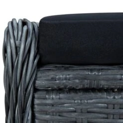 VidaXL Outdoor Recliner Chair Patio Lounge Chair With Cushions Poly Rattan - Gray -All Patio Furniture GUEST ada185a7 cb4d 41d6 8808 e4ca9821f751