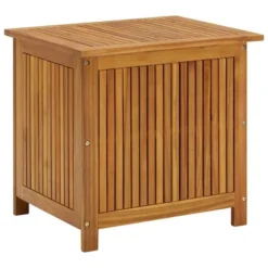 VidaXL Patio Storage Box 23.6"x19.7"x22.8" Solid Wood Acacia