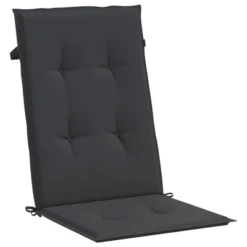 VidaXL Highback Chair Cushion Set Of 6 Black 100% Polyester -All Patio Furniture GUEST adebd0ce 5664 4d3d beb9 df62711e8dda