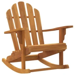 VidaXL Garden Adirondack Rocking Chair Set Of 2 Natural Teak - 1 -All Patio Furniture GUEST aedb9e0e 06e0 4f0f 9398 fcae49ab73be 1