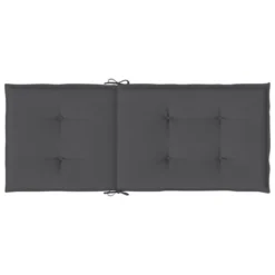 VidaXL 6 Pcs Garden Highback Chair Cushions-Anthracite, 47.2"x19.7"x1.2"-Outdoor Patio Comfort-100% Polyester Fabric-Easy Installation -All Patio Furniture GUEST b06c9d47 a6b8 4938 b264 fe0ae56f40fa