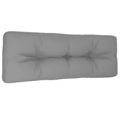 VidaXL Fabric Pallet Cushion - Contemporary Outdoor Pillow, Water Repellent, Comfortable Hollow Fiber Filling, 47.2"x15.7"x4.7" Gray -All Patio Furniture GUEST b2196583 d2ac 473d 8811 4a74538e1dca