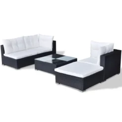 VidaXL Lounge Set Black -All Patio Furniture GUEST b26fedff 4453 4af4 9cf1 41288091ade7